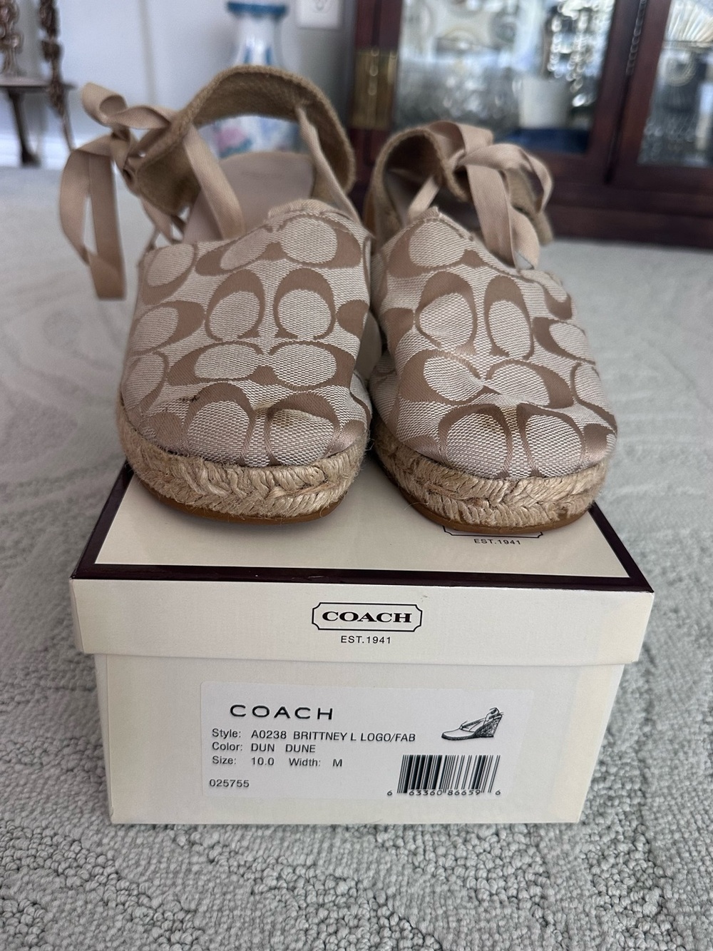 Vintage coach wedges